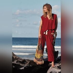 Free People Day Tripper Set (Top and Pants) size XS Oversized